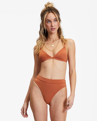 Billabong Sol Searcher Ceci Triangle Bikiny Top Bronze | ZOCBWQ-574