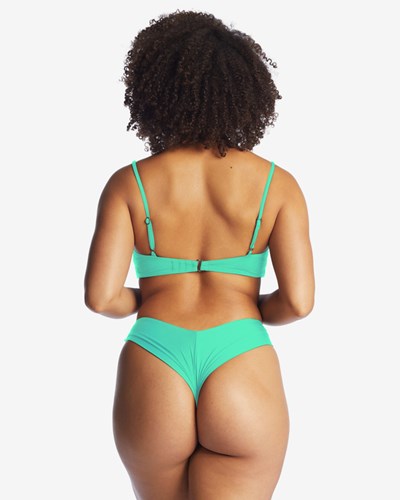 Billabong Sol Searcher Fiji Bikiny Bottoms Zelene | XPTOFM-204