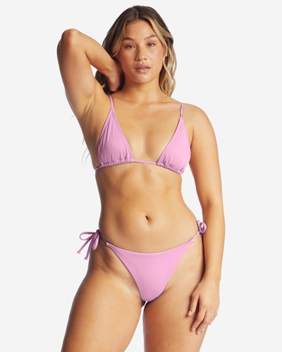 Billabong Sol Searcher Pantofle Vysoké Triangle Bikiny Top Růžové | YJGNBS-730