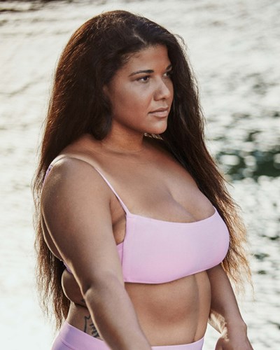 Billabong Sol Searcher Square Bralette Bikiny Top Růžové | CGBTXH-458