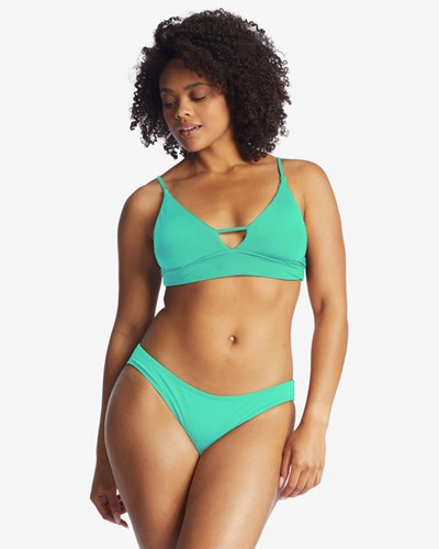 Billabong Sol Searcher V-Neck Cami Bikiny Top Zelene | BIAEXW-015