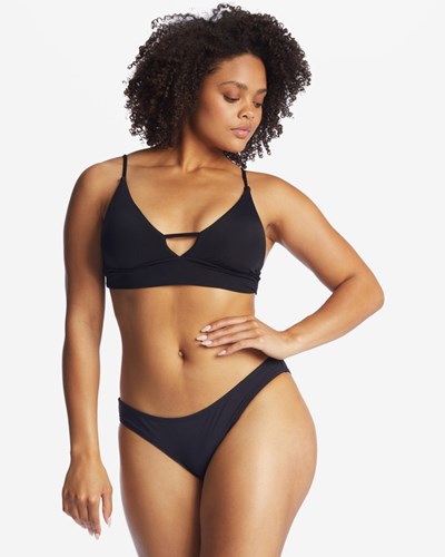 Billabong Sol Searcher V-Neck Cami Bikiny Top Černé | IZNQAY-745
