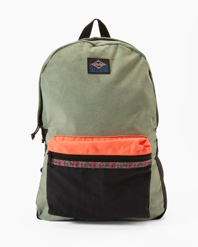 Billabong Sons Of Fun Corduroy Backpack Sage | UDJLNY-142