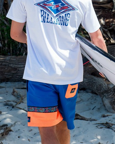 Billabong Sons Of Fun Layback Boardshorts 17.5" Cobalt | KSCNVB-987