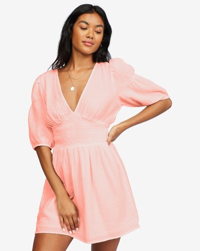 Billabong Spellbound Mini Šaty Peachy Daze | PXRQZF-420