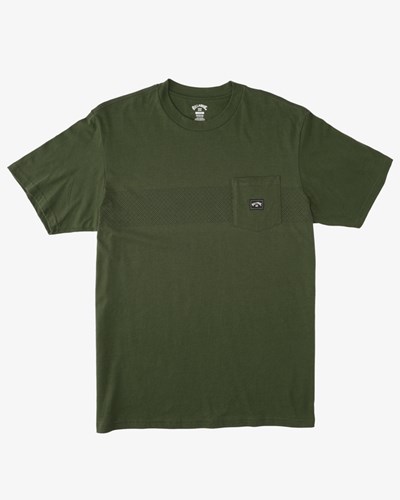 Billabong Spinner Pocket T-Shirt Olivy Zelené | HUCATQ-046