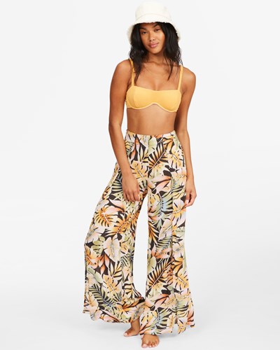 Billabong Split Spirit Floral Pants Černé | CNJUDQ-456