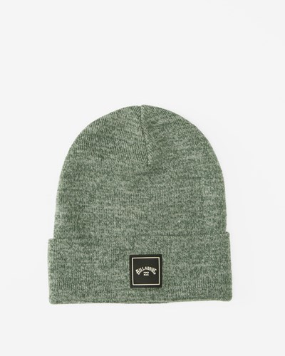 Billabong Stacked Heather Beanie Evergreen | QVILCE-521