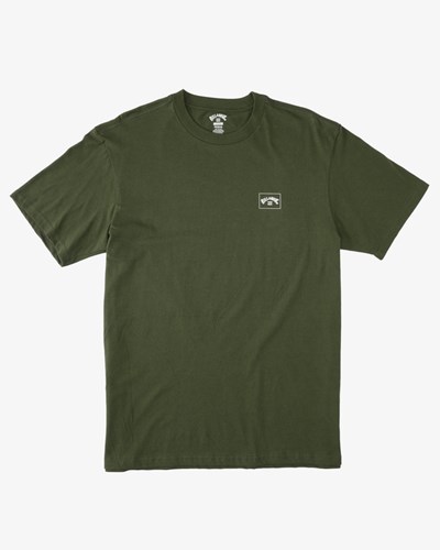 Billabong Stacked Krátké Sleeve T-Shirt Olivy Zelené | CZIEMU-457