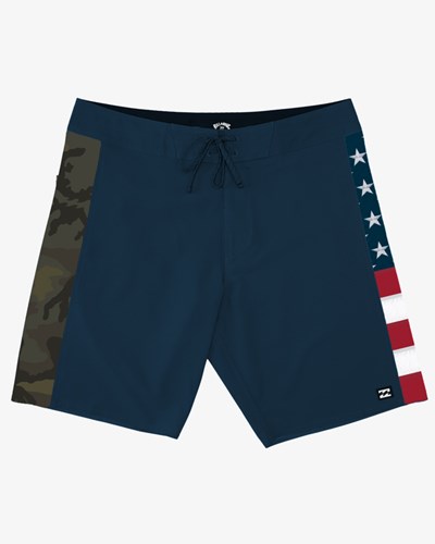 Billabong Stars Stripes D Bah Pro Boardshorts 19" Červené Bílé Blankyt | VNKSOG-751