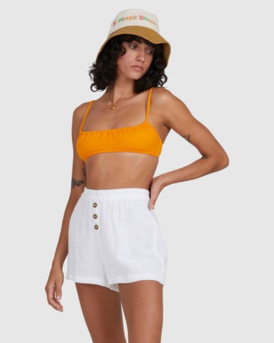Billabong Summer Breeze Elastic Pasem Shorts Bílé | PSMOQU-182