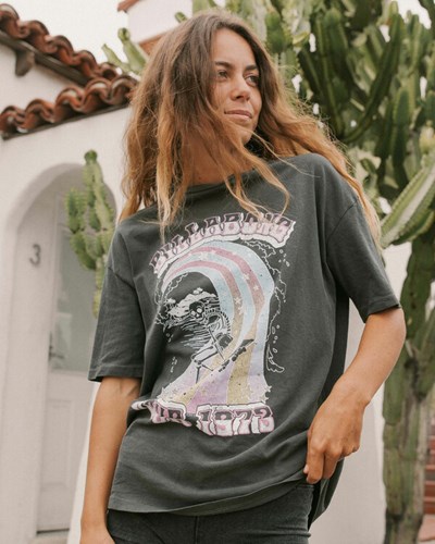 Billabong Summer Tour Boyfriend T-Shirt Černé | YNJHIE-879