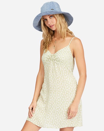 Billabong Sun Chaser Mini Slip Šaty Agave | LKHFZS-651