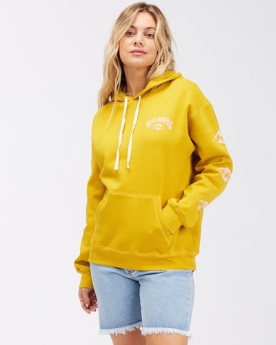 Billabong Sun Club Pullover Grafická Hoodie Zlaté | YLZPNB-378