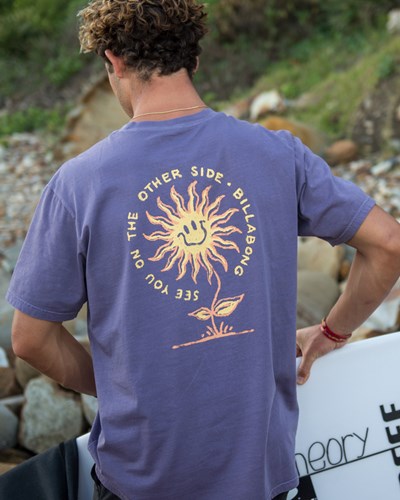Billabong Sun Flower Wave Washed Krátké Sleeve T-Shirt Fialové | CGRDPL-145