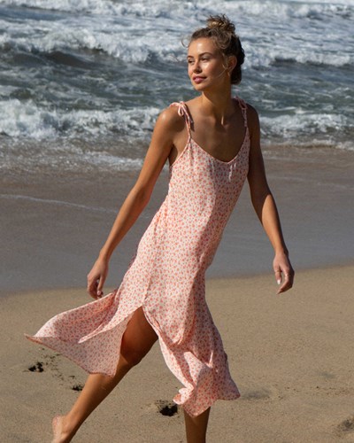 Billabong Sunbright Midi Slip Šaty Melon | LCJKVB-861