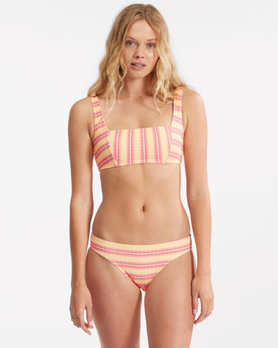 Billabong Sunchaser Square Tank Bikiny Top Pineapple | NVJEQK-716
