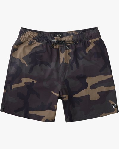 Billabong Sundays Essential Boardshorts 17" Maskáčové | NKUZFY-097