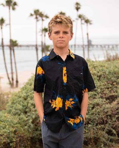 Billabong Sundays Floral Krátké Sleeve Shirt Černé | BVZOQJ-837