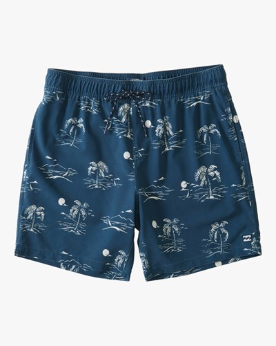 Billabong Sundays Layback Boardshorts 16" Tmavě Blankyt | WCPNIO-472