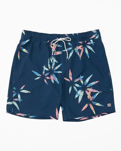 Billabong Sundays Layback Boardshorts 17" Tmavě Blankyt | FTECLG-084
