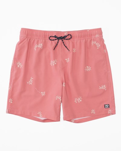 Billabong Sundays Layback Boardshorts 17" Blush | HXARUC-327