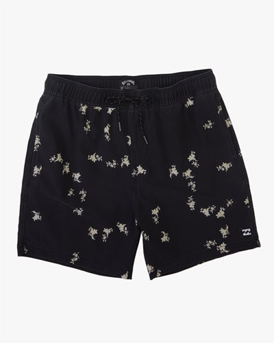 Billabong Sundays Layback Boardshorts 17" Černé | HXOTBW-360