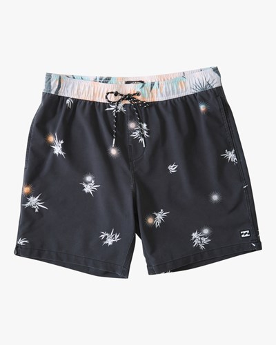 Billabong Sundays Layback Boardshorts 17" Černé | LUOSBX-713