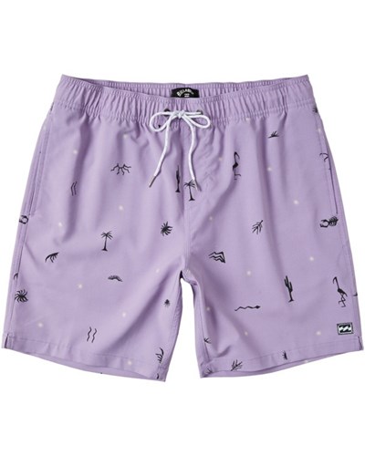 Billabong Sundays Layback Boardshorts 17" Levandule | OLAYZK-802