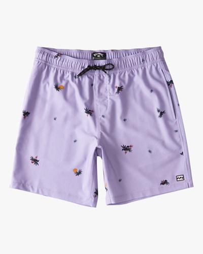 Billabong Sundays Layback Boardshorts 17" Světle Levandule | UXLIQO-157