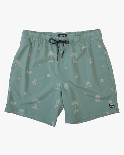 Billabong Sundays Layback Boardshorts 17" Sage | WFXVLE-402