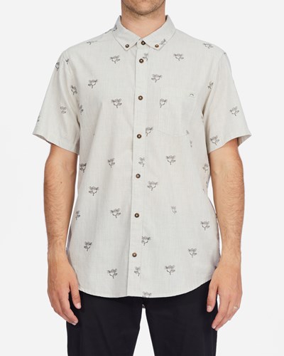 Billabong Sundays Mini Krátké Sleeve Shirt Stone Heather | LZSYRT-538