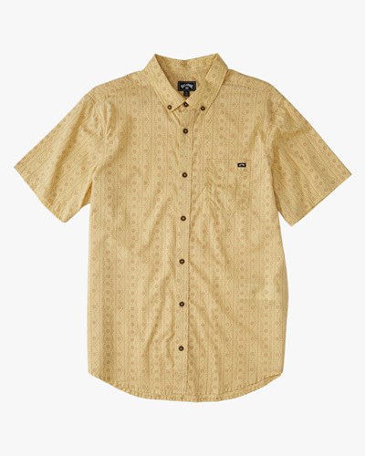Billabong Sundays Mini Krátké Sleeve Shirt Straw | WSEUPB-853