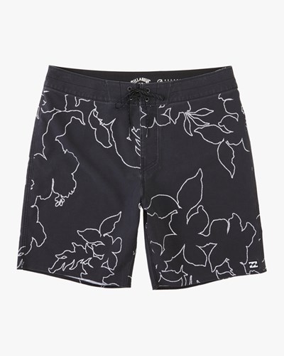 Billabong Sundays Pro Boardshorts 19" Černé Bílé | PIEODG-219