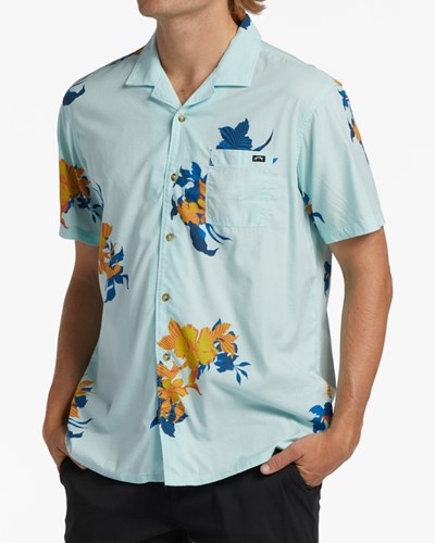 Billabong Sundays Vacay Krátké Sleeve Shirt Minty | ACEKGW-743