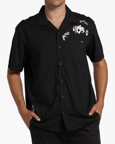 Billabong Sundays Vacay Krátké Sleeve Shirt Černé Bílé | RNLHJK-614