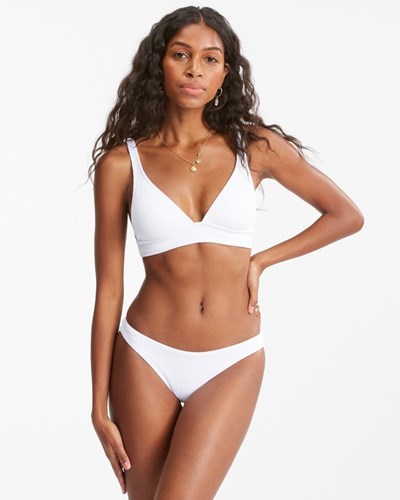 Billabong Sunrays Banded Triangle Bikiny Top Bílé | YUJAZP-230