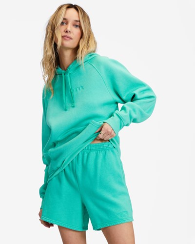 Billabong Surf Classic 5 High-Pasem Sweatshorts Zelene | QKRNDA-283