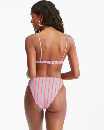 Billabong Surf Stripe Aruba Bikiny Bottoms Morning Sky | CKVESZ-176