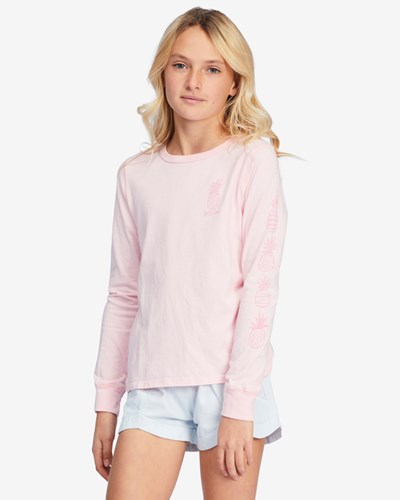 Billabong Sweet And Tart Long Sleeve Grafická Boyfriend T-Shirt Blossom | OAZDSL-519