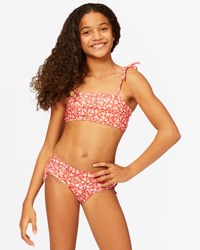 Billabong Sweet Blooms Páskové Bikiny Tank Set Červené | ERLJGN-914