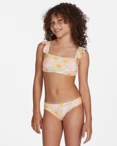 Billabong Sweet Sunset Ruffle Top Bikiny Set Multi | LQBZAK-076