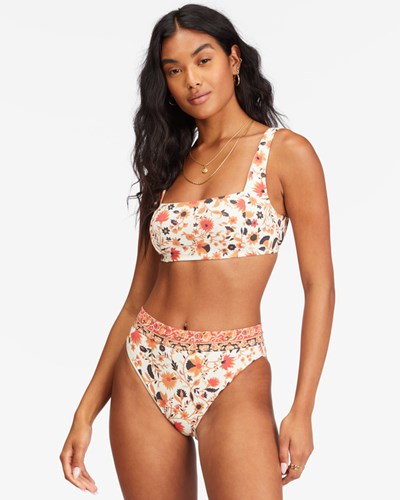 Billabong Swept Away Square Neck Tank Bikiny Top Multi | HXWKQD-340