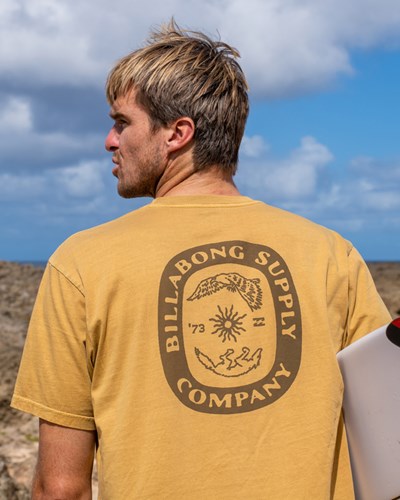 Billabong Synergy Wave Washed Krátké Sleeve T-Shirt Hořčice | EYSLOW-782