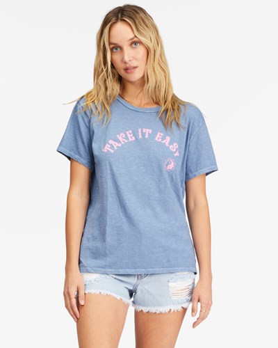 Billabong Take It Easy Boyfriend T-Shirt Blankyt | BKRLHG-981