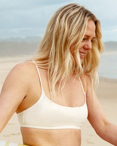 Billabong Tanlines Avery Mini Scoop-Neck Bikiny Top Bílé | KLPWBR-817
