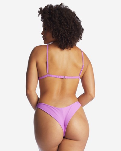 Billabong Tanlines Tanga Bikiny Bottoms Bright Orchid | RUDTVP-263