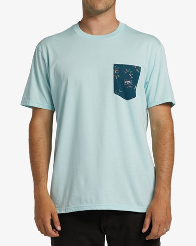 Billabong Team Pocket T-Shirt Coastal | UDXBFE-183