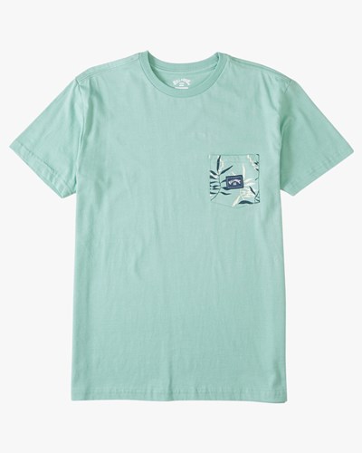 Billabong Team Pocket T-Shirt Zelene | SYDHBJ-304