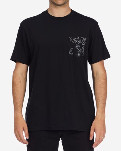 Billabong Team Pocket T-Shirt Černé | BENHKR-069